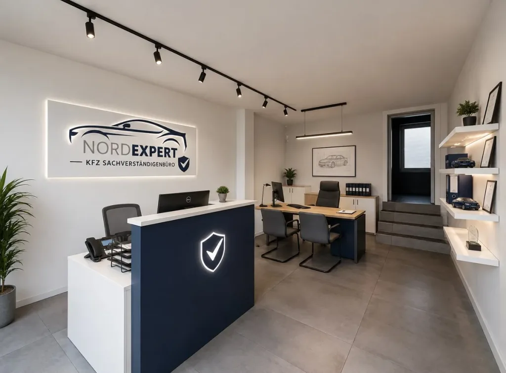 Empfang und Besprechungsbereich im NordExpert-Büro in Soltau